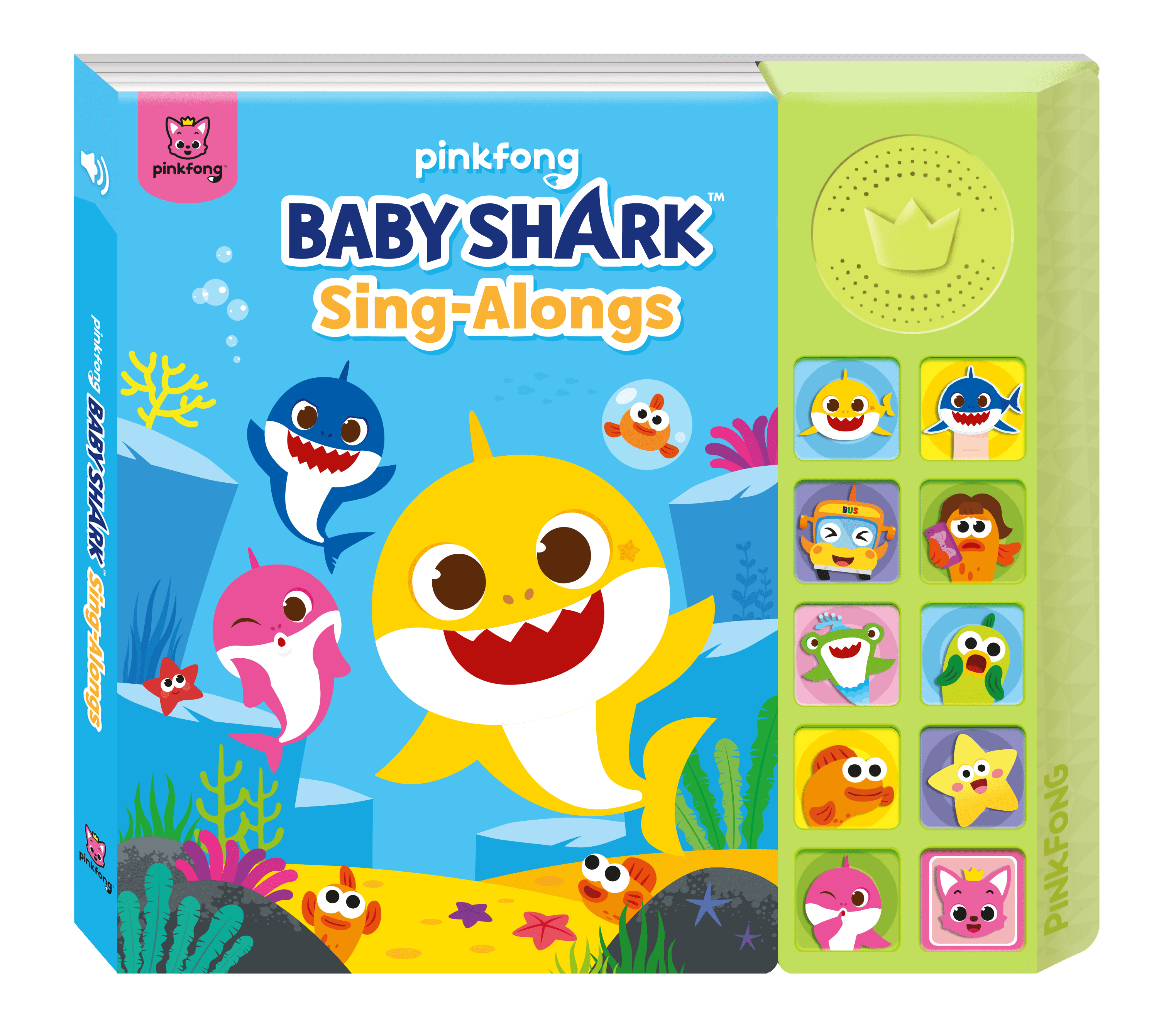 Pinkfrog Baby Shark Sound Book English Baby Shark Plush Toy Song English Version 