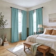 thumbnail image 3 of Half Price Drapes Signature Aqua Mist Velvet Blackout Curtains for Bedrooms (1 Panel), 50WX 108L, 3 of 10