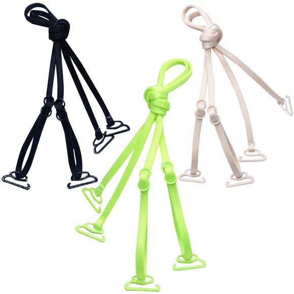Bra Shoulder Strap Adjustable 3 Pairs Nylon Bra Strap Bra Holder Strap for Girls