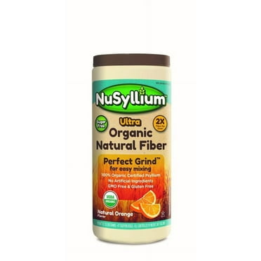 NuSyllium Ultra Organic Psyllium Fiber Natural Orange Flavor, 10.7 Oz