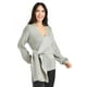 thumbnail image 2 of Blusa de Punto Diseño Cruzado Roman Fashion Juvenil Gris M, 2 of 6
