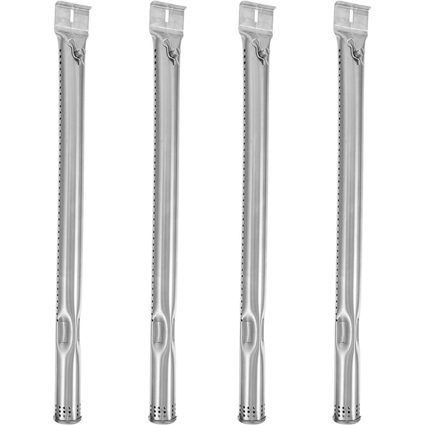 4 Piezas de Tubos para Quemador de Acero Inoxidable, Accesorios para Parrilla de Gas y Estufa, Repuestos Ajustables para Asadores y Planchas de Gas
