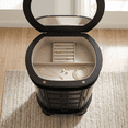 thumbnail image 4 of Hives and Honey Daley Oval Free Standing Wood Jewelry Armoire, Black, 4 of 8