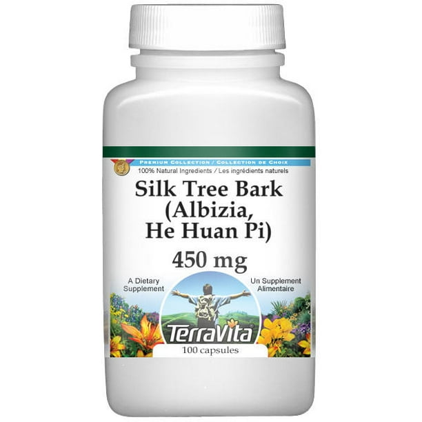 Silk Tree Bark Albizia He Huan Pi 450 Mg 100 Capsules Zin 2 Pack Walmart Com Walmart Com