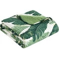 thumbnail image 4 of Dos Palmas Stitched Palm Tree Print Bed in A Bag Quilt Set, Green - Queen Size - 9 Piece, 4 of 4