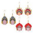 thumbnail image 4 of 3 Pairs of Cartoon Opera Earring Chinese Style Ear Pendant Jewelry (Mixed Style), 4 of 8