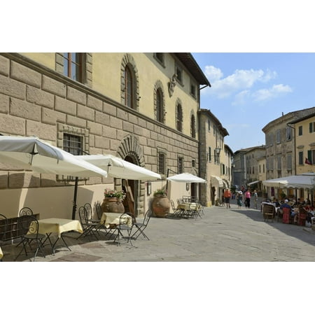 Shops and Restaurants, Via Ferruccio, Castellina in Chianti, Siena Province, Tuscany, Italy, Europe Print Wall Art By Peter