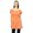 Orange, variant on Bimba Women's Off shoulder Puff Sleeve Tops Elastic Waist Blouse Cotton Tunic
