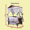 thumbnail image 5 of Cuna Corral Mecedor Starkids S12-7 Con Cambiador Café, 5 of 5