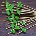 thumbnail image 5 of Cheers.US 100Pcs/Bag Cocktail Pick Food Appetizer Toothpick, Hawaiian Luau Assorted Tropical Cocktail Toothpick Handmade Bamboo Toothpicks for Luau Holiday Party Supplies-4.72inx0.39inx0.12in, 5 of 7