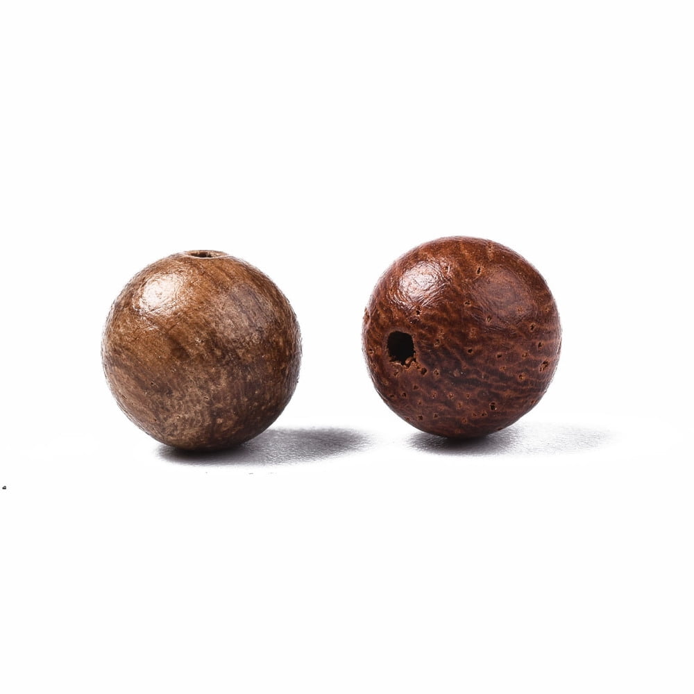Natural Wood Beads Waxed Wooden Beads Undyed Round Camel 8mm Hole: 1.5mm about 2000pcs/500g