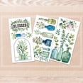 thumbnail image 6 of 3Sheets Plants Rub on Transfers for Furniture and Crafts Green Glass Bottles Rub on Transfer Stickers Home Decor Transfer Paper for Wood Furniture Cabinet Wardrobe Table Decor Sticker, 6 of 9