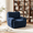 Navy + Chenille, variant on EHANCIS Boneless Modern Accent Chair, 42" Wide Upholstered Oversized Armchair with Deep Seat, Comfy Reading Lounge Chair for Living Room, Orange