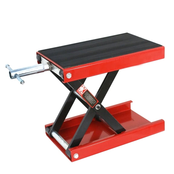 Zeny 1100 LB Wide Deck Scissor Lift Jack Stand Bikes ATVs Motorcycle Center Hoist Crank Stand