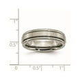 thumbnail image 6 of Chisel Titanium Satin and Polished 6mm Grooved Edge Band, 6 of 7