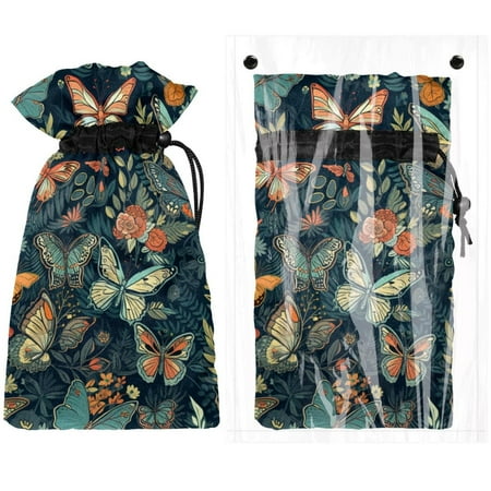 

Josid Butterfly Pattern Reusable Outdoor Faucet Insulation Covers Waterproof and Freeze-Resistant Spigot Protector Bags 2 Pack 11 x 6.9