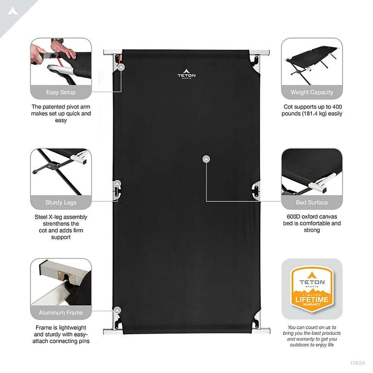 TETON Sports Universal Camping Cot - Walmart.com