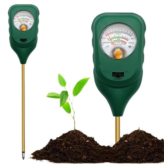 3-in-1 Soil Test Kit, Soil Moisture Meter/Soil Meter/Fertility Soil Tester, Soil Hygrometer for Garden, Farm, Plant, Outdoor, Indoor, Lawn Care Moisture Meter for Prnd