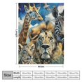 thumbnail image 4 of Shiartex Selfie Safari Animals Blanket for Bed African Throw Blanket for Women, Men and Kids Super Soft Jungle Blanket Throw Blanket for Animal Lovers  40x50in, 4 of 6