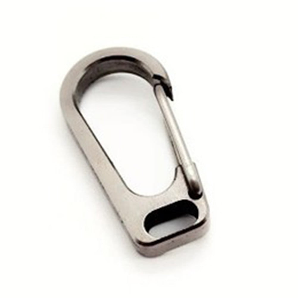 Titanium Alloy Buckle Carabiner Keychain Key Ring Clip Hook Outdoor Climbing SP 