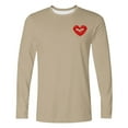 thumbnail image 3 of Generic Men's Valentine T-Shirt Heart Printed Round Neck Long Sleeve Loose Blouse Casual Holiday Athletic Fashion Pullover Tops, 3 of 4