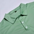 thumbnail image 6 of Ierhent Polo Shirts Mens Golf Shirt Moisture Wicking Performance Long Short Sleeve Golf Polo Shirts for Men(Z-Green,XL), 6 of 6
