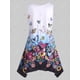 thumbnail image 2 of Además de la mariposa tamaño de la impresión del pañuelo Hem Tank Top Rosegal  Camisetas sin mangas de talla grande, 2 of 5