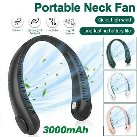 

Portable Hanging Neck Fan Mini Cooling Air Cooler USB Electric Air Conditioner Black