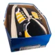 thumbnail image 2 of Ad-id-as Shoe Mens 10 Rare 467972 Centennial Lo Black/Yellow Leather Original Box, 2 of 6