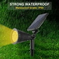 thumbnail image 4 of Solar Powered 4LED Garden Yard Pathway Spotlight Landscape Lamp With 8 To 10 Hours Of Continuous Glow At Night IP65 Waterproof, 4 of 8
