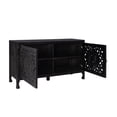 thumbnail image 3 of Linon Micah Two Door Wood Cabinet in Black, 3 of 19