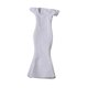 thumbnail image 4 of Vestido ajustado a la cadera para mujer, escala 1/6, color liso, largo Blanco, 4 of 9