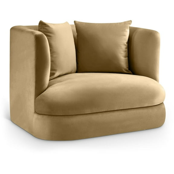 Meridian Furniture Alder Camel Velvet Chair