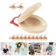thumbnail image 2 of 12 Pcs Castagnettes en Bois Castagnettes Rythmiques Castagnettes Instrument de Musique pour Enfants, 2 of 9