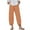 Orange pants for women, variant on Nhthy Women Capri Pants Summer Loose Yoga Pants Comfy Workout Cropprd Pant Solid Color Lounge Capris with Pockets Plus Size Brown XXL