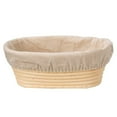 thumbnail image 2 of Lubelski Couvercle de Panier de Fermentation du Pain en Coton et Lin Lavable de Qualité Alimentaire Réutilisable Ovale Accessoire de Cuisson pour la Maison, 2 of 9