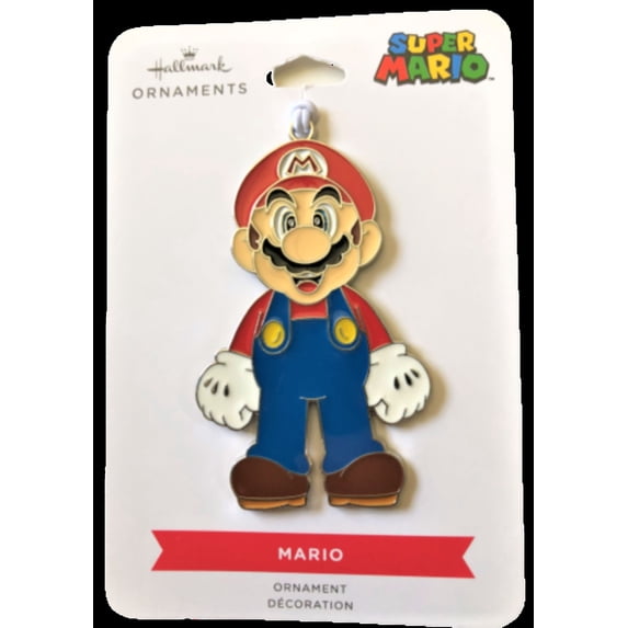 Hallmark Christmas Ornament Colored Metal Mario Character
