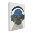 thumbnail image 4 of Stupell Industries Pug in Headphones Animals & Insects Painting Gallery Wrapped Canvas Art Print Wall Art, 36 x 48, 4 of 8