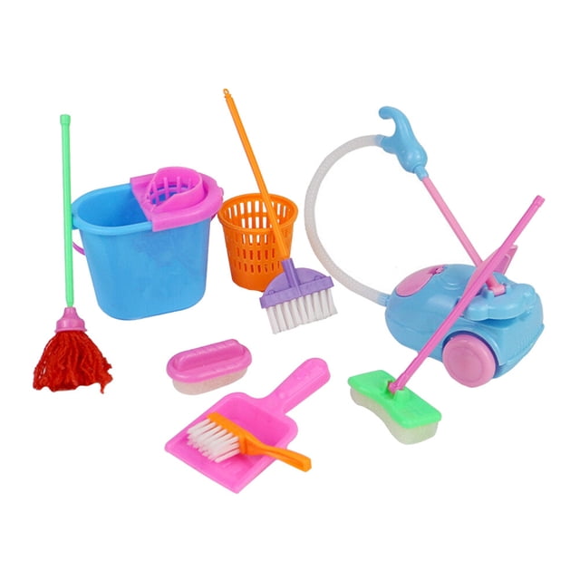 Miangastore Dollhouse Accessories Mini Cleaning Tools 1 Set Educational For Girls