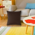 thumbnail image 4 of Outdoor Waterproof Pillow Cover, Modern Solid Color Cushion & Backrest Protector, Weather - Resistant & Easy - Clean Fabric, 19.7" x 19.7", QFL, 4 of 7