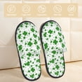 thumbnail image 2 of Balery St Patrick's Day4 Pantuflas de Casa de Felpa Silenciosas con Diseño Estampado, Zapatillas Cómodas Antideslizantes de Algodón para Interior-Large, 2 of 8