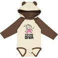 thumbnail image 3 of Inktastic Future Diva Baby Girl Singer Girls Long Sleeve Baby Bodysuit, 3 of 5