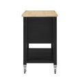 thumbnail image 6 of Linon Robbin Wood and Butcher Block Kitchen Cart in Black, 6 of 12