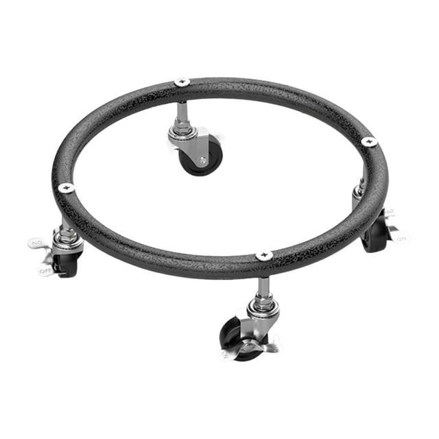 GROWTH TANK Base de Cylindre de Gaz Support de Réservoir de Propane Support de Réservoir de Propane pour Cuisine Extérieur Noir avec Frein 28,7 cm