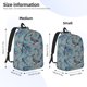 thumbnail image 2 of Easygdp Underwater Animals and Flowers Mochila de Lona Resistente para Laptop, Compatible con Laptops de 15 a 17 pulgadas, Ideal para Escuela, Trabajo y Viajes-Medium, 2 of 5