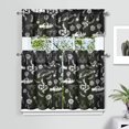 thumbnail image 2 of Kitchen Curtains 36 Inch Short - 3 Panel Set, Gothic Celestial Sun and Moon Print, Mystical Starry Night Astrology Aesthetic, Rod Pocket Window Curtain, Easy Wash, 2 of 6