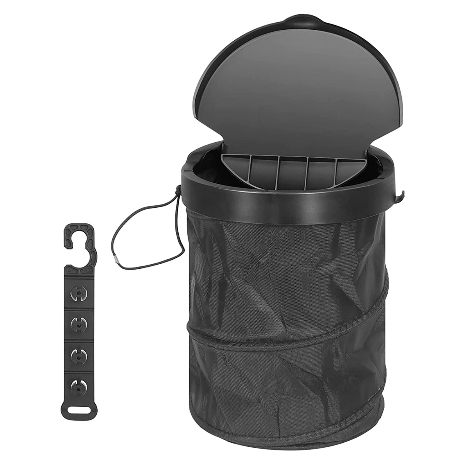 IMSHIE Car Trash Can with Lid LeakProof Collapsible Auto Trash Bin