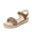 BROWN, variant on Girls Sandals Espadrille Flatform Platform Wedge Open Toe Summer Shoes