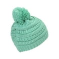 thumbnail image 4 of Gravity Threads Kids Warm Soft Beanie w/ Pom - Sage, 4 of 5