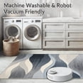 thumbnail image 5 of ODIKA 8'x10' Machine Washable Non-Slip Area Rug, Modern Ripple Fluid Wave High Traffic Rug, Navy, 275259, 5 of 7